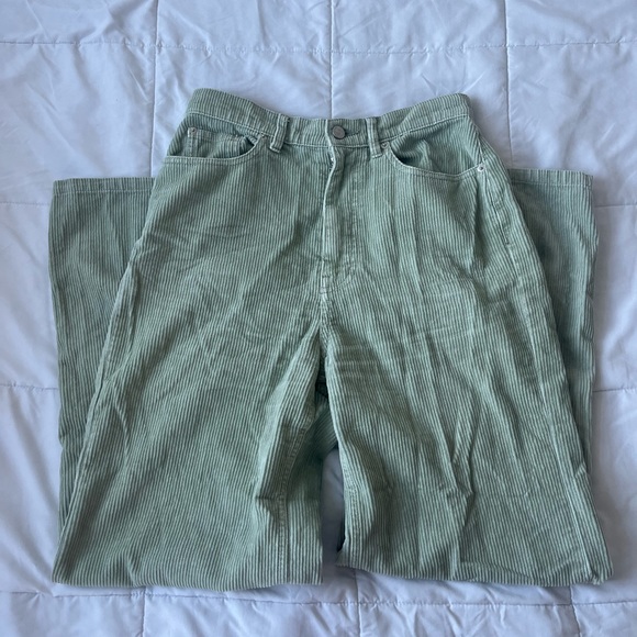 BDG Pants - urban outfitters sage green corduroy pants